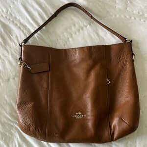 Brown Coach purse with dust bag.